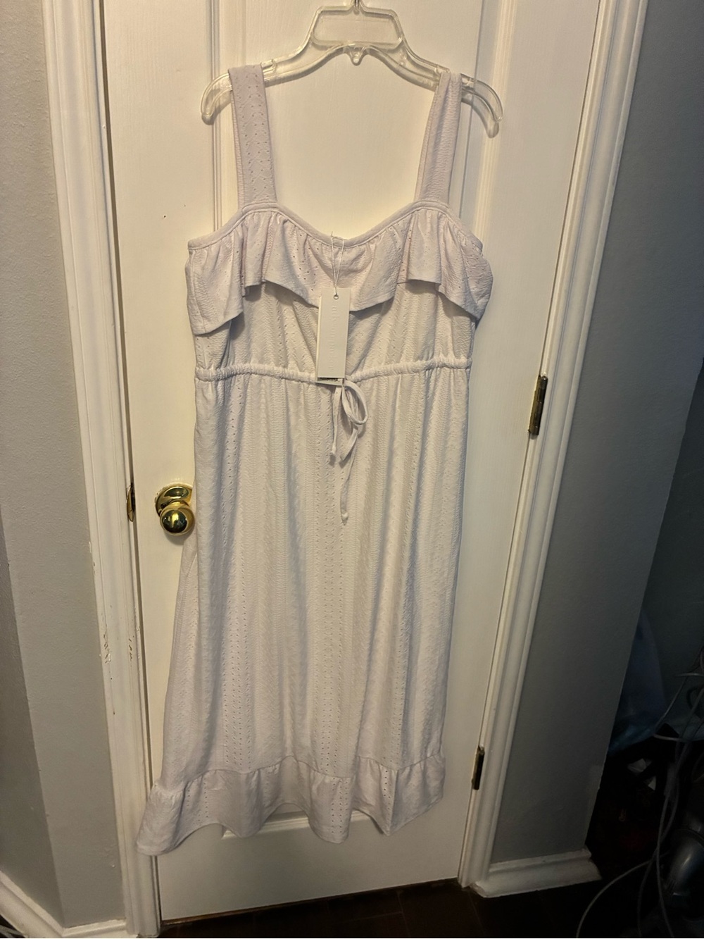 Adyson Parker White Eyelet Maxi Dress net